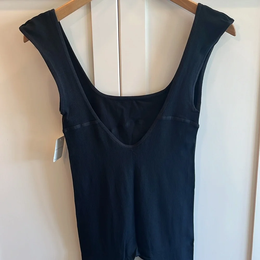 Free People Low back seamless sleeveless is intimate wear,  one-piece black